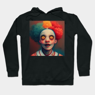 Clown Face Weird Halloween - best selling Hoodie
